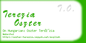 terezia oszter business card